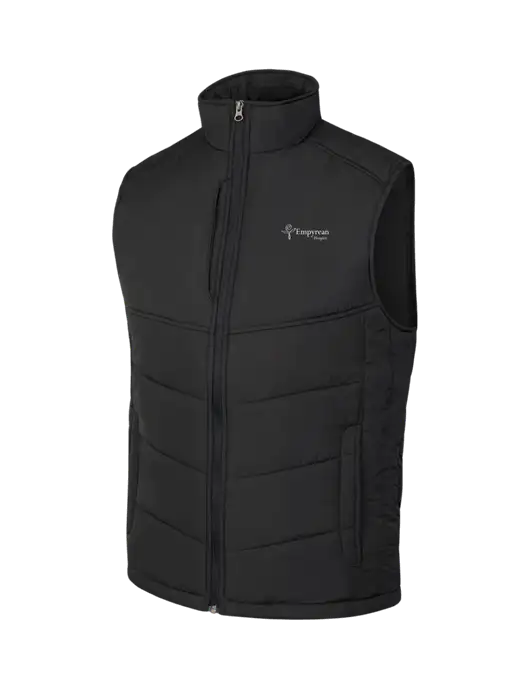 Black/Black Puffy Vest w/Empyrean Hospice Logo