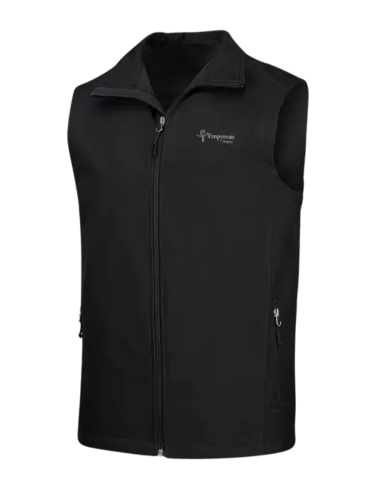 Black Core Soft Shell Vest w/Empyrean Hospice Logo
