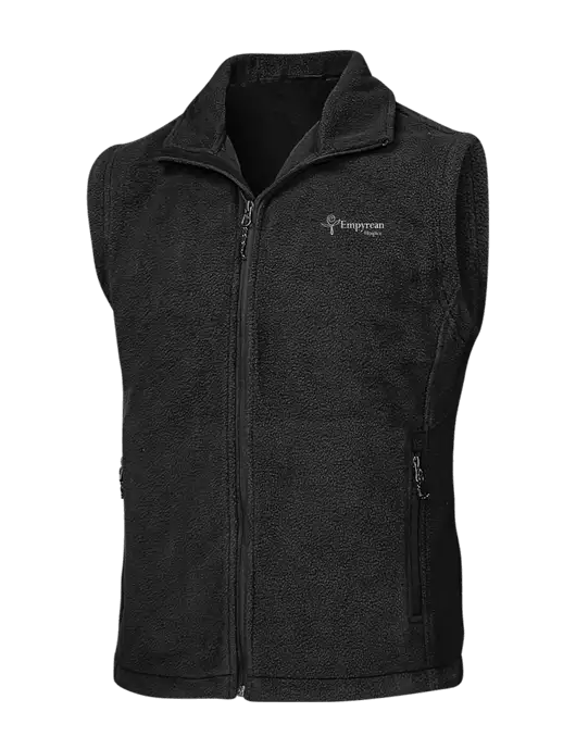 Black Fleece Vest w/Empyrean Hospice Logo