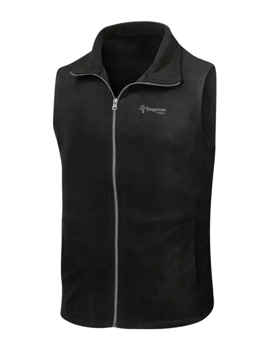 Black Microfleece Vest w/Empyrean Hospice Logo
