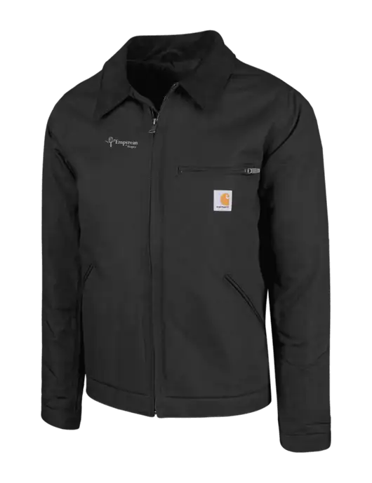 Carhartt Black Duck Detroit Jacket w/Empyrean Hospice Logo