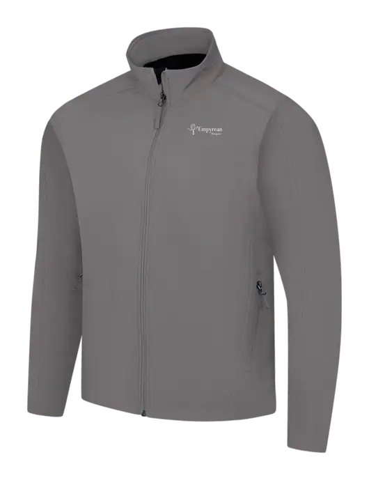 Medium Grey Core Soft Shell Jacket w/Empyrean Hospice Logo