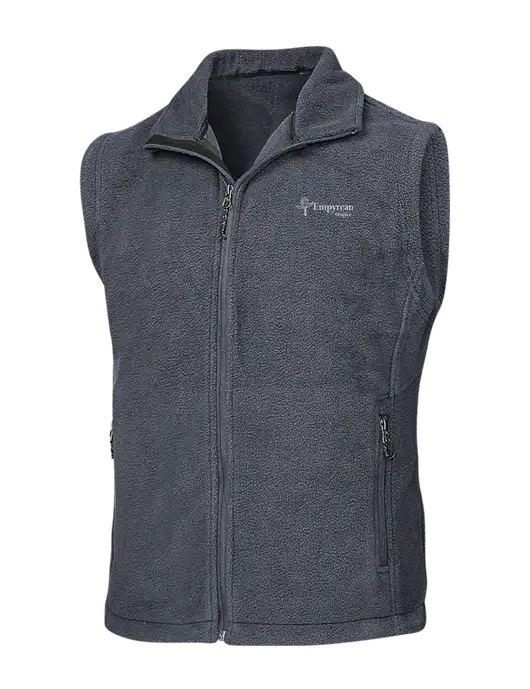 Dark Grey Fleece Vest w/Empyrean Hospice Logo