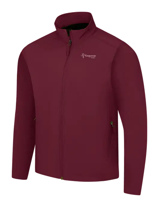 Maroon Core Soft Shell Jacket w/Empyrean Hospice Logo