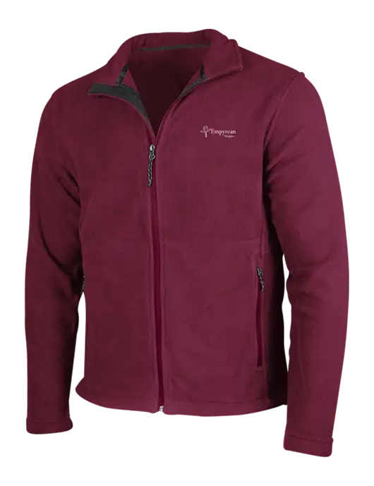 Maroon Fleece Jacket w/Empyrean Hospice Logo