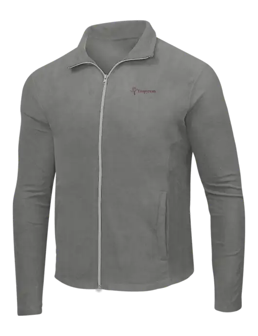 Medium Grey Microfleece Jacket w/Empyrean Hospice Logo