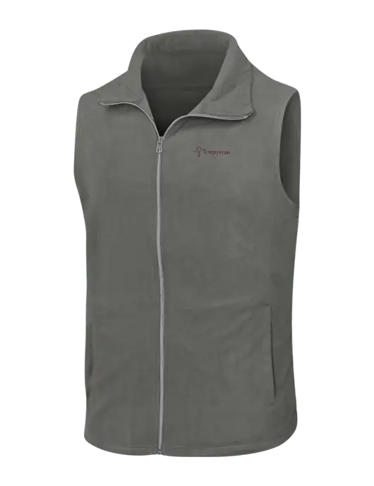 Medium Grey Microfleece Vest w/Empyrean Hospice Logo