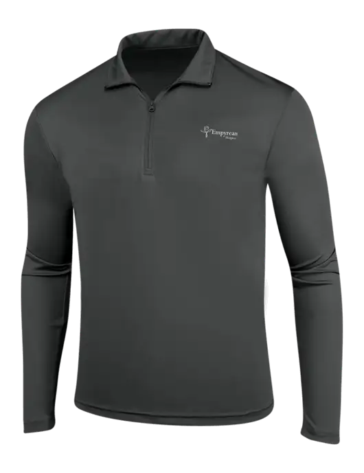 Dark Grey PosiCharge Competitor 1/4 Zip Pullover w/Empyrean Hospice Logo