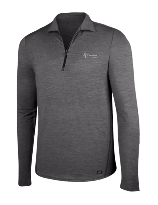 OGIO Gear Grey Heather Endurance Force 1/4 Zip w/Empyrean Hospice Logo