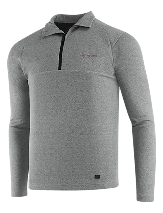 OGIO Petrol Grey Heather Transition 1/4 Zip Pullover w/Empyrean Hospice Logo