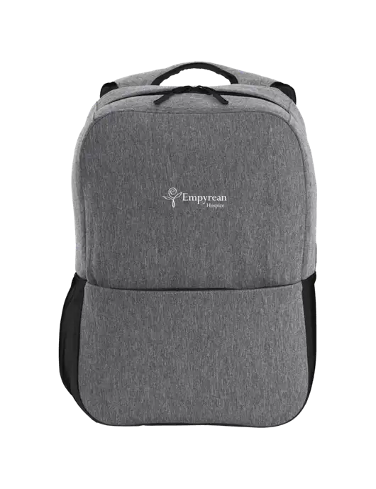 Access Square Laptop Graphite Heather/Black Backpack w/Empyrean Hospice Logo