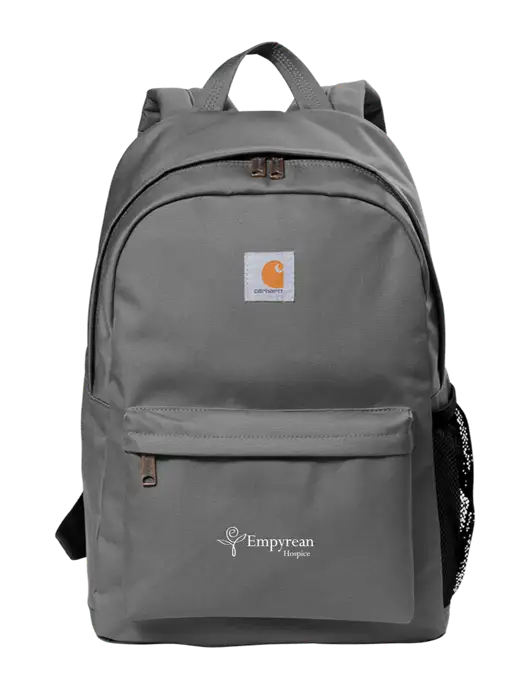 Carhartt Grey Canvas Backpack w/Empyrean Hospice Logo
