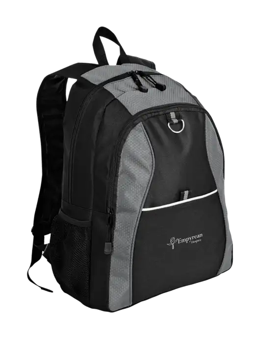 Honeycomb Grey/Black Backpack w/Empyrean Hospice Logo