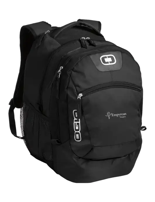 OGIO Black Rogue Pack
 w/Empyrean Hospice Logo