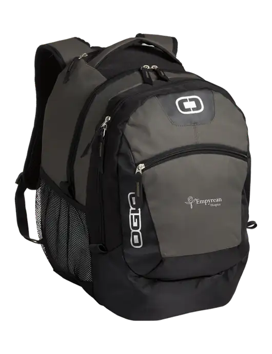 OGIO Grey Rogue Pack
 w/Empyrean Hospice Logo